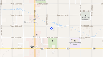 Map for Nebo View Apartments - Nephi, UT