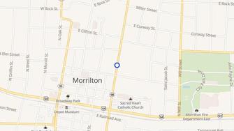 Map for Park Place Apartments - Morrilton, AR