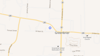 Map for Mountain Drive Apartments - Greenbrier, AR