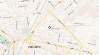 Map for Heritage Apartments - Attleboro, MA