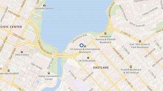 Map for Lake Merritt Apartments - Oakland, CA