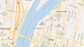 Map for The Hudson - Troy, NY
