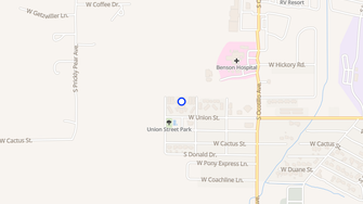 Map for Villa del Sol Apartments - Benson, AZ
