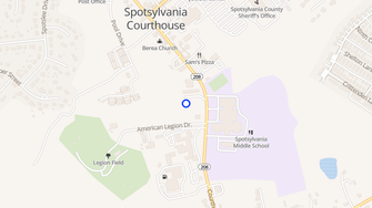 Map for Pines Apartments - Spotsylvania, VA