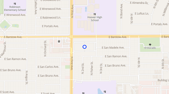 Map for La Casa Feliz - Fresno, CA