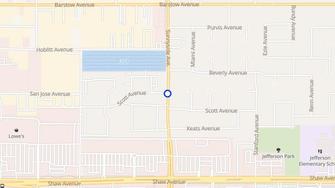Map for Willow Springs Apartments - Clovis, CA