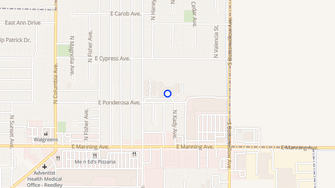 Map for Cypress Estates - Reedley, CA