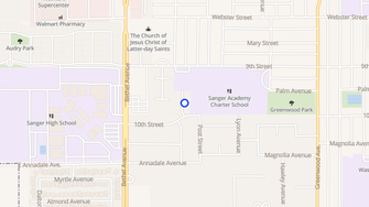 Map for Regency Park Apartments - Sanger, CA
