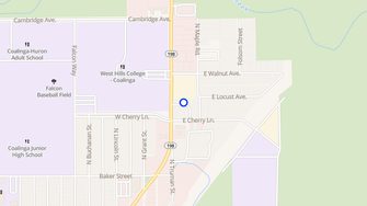Map for Peppertree Apartments - Coalinga, CA
