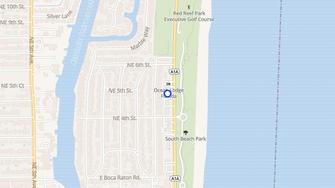 Map for Ocean Villas - Boca Raton, FL