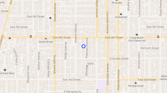 Map for 377 Freeman Apartments - Long Beach, CA