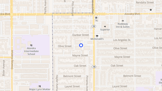 Map for Sierra Garden Apartments - Bellflower, CA