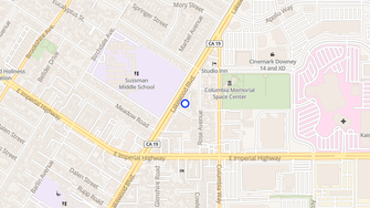 Map for Rancho La Paz Apartments - Downey, CA
