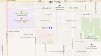 Map for Oakhaven Community Apartments - Bremen, IN