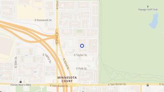 Map for Papago Vista Apartments - Phoenix, AZ