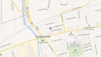 Map for Chestnut Court Senior Apts - Coatesville, PA