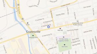 Map for City Clock Apartments - Coatesville, PA