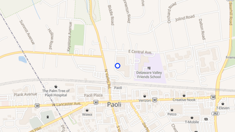 Map for Devon Park Apartments - Paoli, PA
