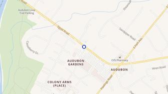 Map for Audubon Court Apartments - Norristown, PA