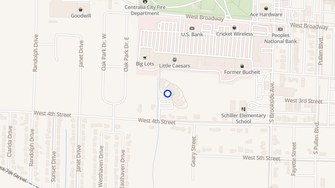 Map for Plaza Verde Apartments - Centralia, IL