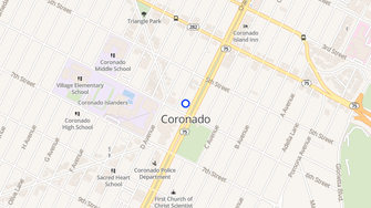 Map for Coronado Senior Housing - Coronado, CA