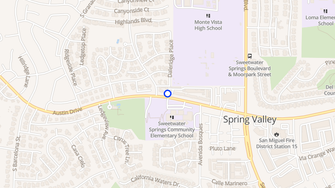 Map for Rancho Azul  - Spring Valley, CA
