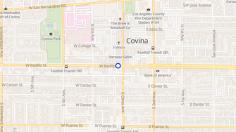 Map for Badillo Apartments - Covina, CA