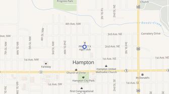 Map for Coonley Apartments - Hampton, IA