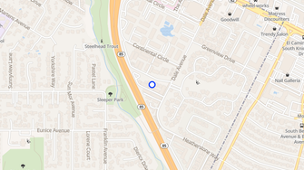 Map for Delmonico Apartments - Mountain View, CA