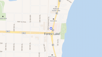 Map for Oakridge Apartments - Forest Lake, MN
