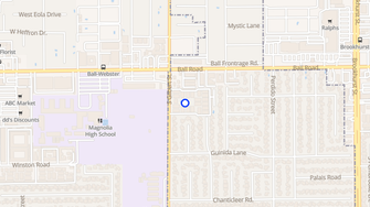 Map for Shade Tree Apartments - Anaheim, CA