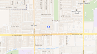 Map for Franciscan Apartments - Anaheim, CA
