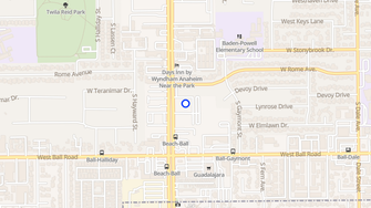 Map for Cobblestone Apartments - Anaheim, CA