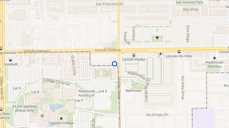Map for Cypress Town Park Apartments - Cypress, CA