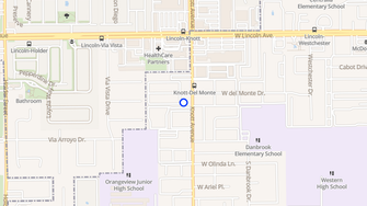 Map for Amber Cove Apartments - Anaheim, CA