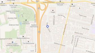 Map for Green House Apartments - Fullerton, CA