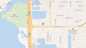Map for Edgewater Apartments - Saint Petersburg, FL