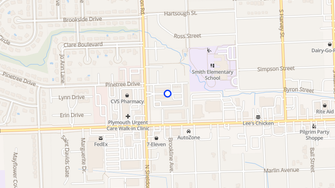 Map for Sheldon Park Apartments - Plymouth, MI
