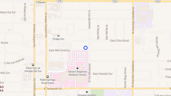 Map for Casa Bonita Apartments - Palm Springs, CA