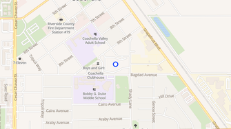 Map for Pueblo Nuevo Apartments - Coachella, CA