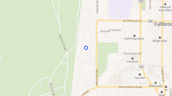 Map for Amberwood Apartments - Fallbrook, CA