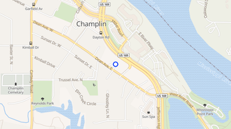 Map for Pine Ridge Townhomes - Champlin, MN