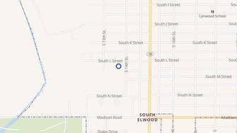 Map for Forest Glen Apartments - Elwood, IN