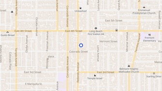 Map for Redondo Apartments - Long Beach, CA
