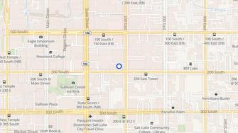 Map for Stratford Hotel Apartments - Salt Lake City, UT