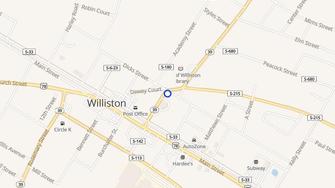 Map for Williston Elderly Apartments - Williston, SC