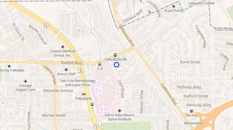 Map for Casa Bonita Apartments - San Luis Obispo, CA