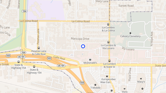 Map for Continental Apartments - Santa Barbara, CA