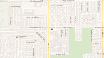 Map for Desert Colony Townhomes - Lancaster, CA