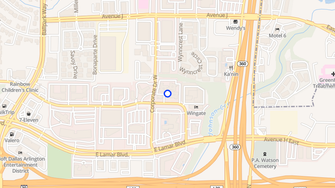Map for Hawthorn Suites Hotel - Arlington, TX